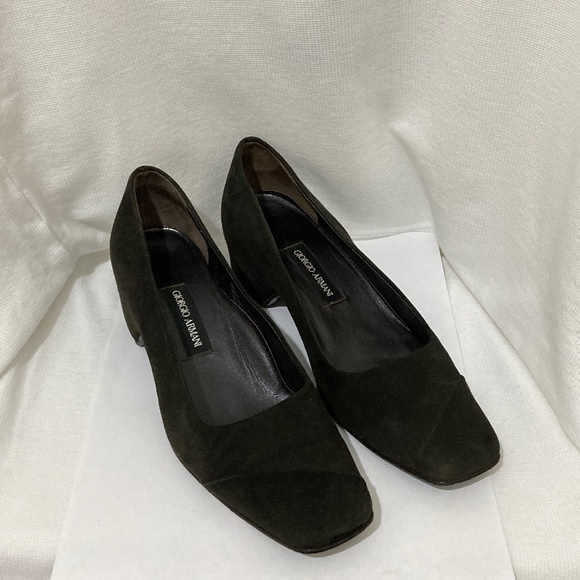 Giorgio Armani, Dark-Chocolate, Suede, Pump, Size 6 - Picture 1 of 8